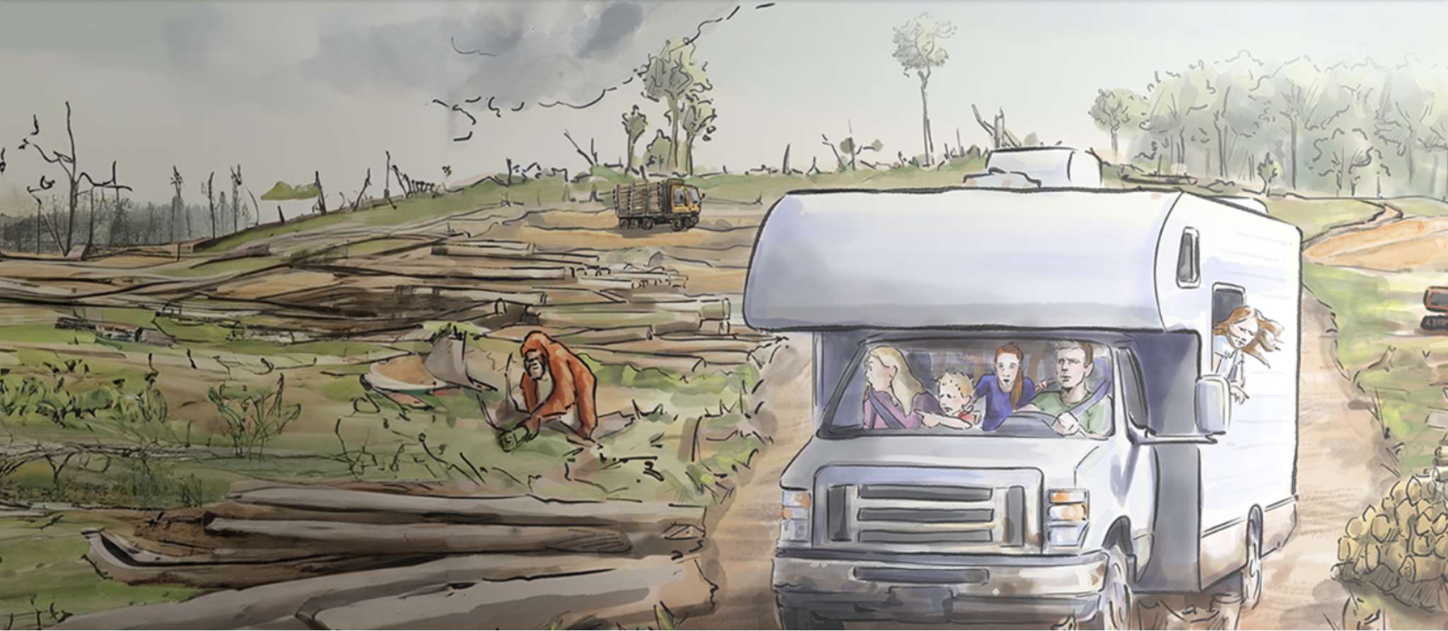 Unhappy Campers: Bagaimana industri kendaraan rekreasi AS menghancurkan hutan Indonesia